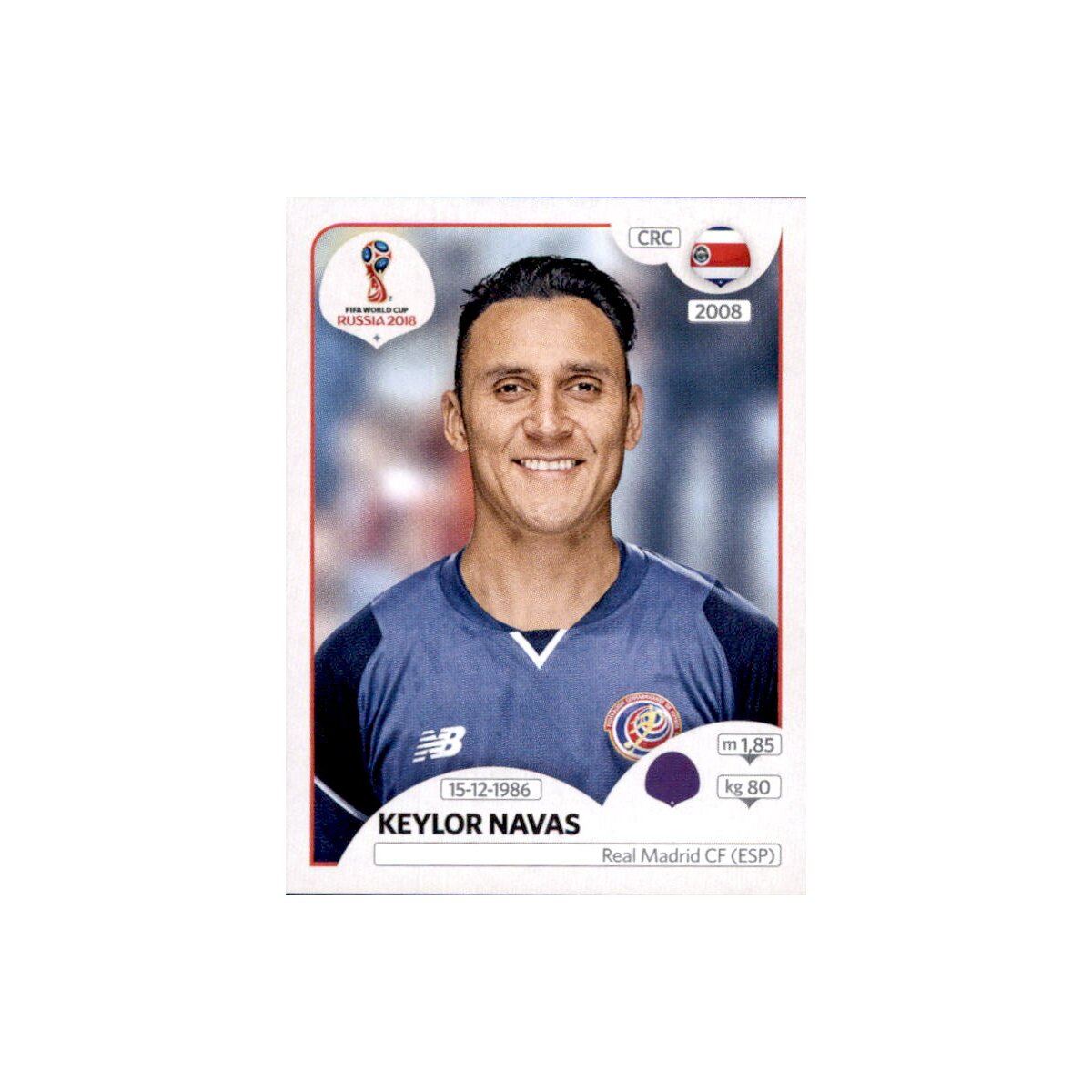 Panini WM 2018 Sticker 394 Keylor Navas Costa Rica 0 69