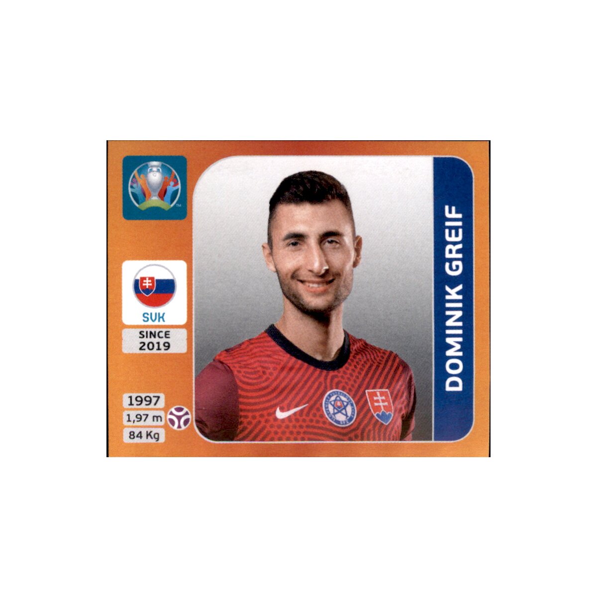 Panini EM 2020 Tournament 2021 Sticker 494 Dominik Greif Slowak