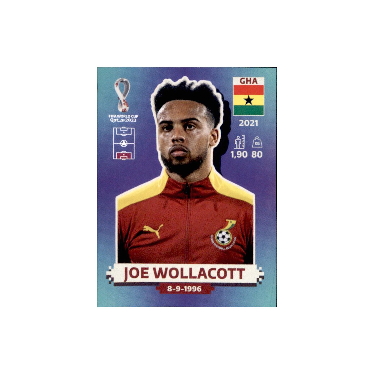 Panini Wm Qatar Sticker Gha Joe Wollacott