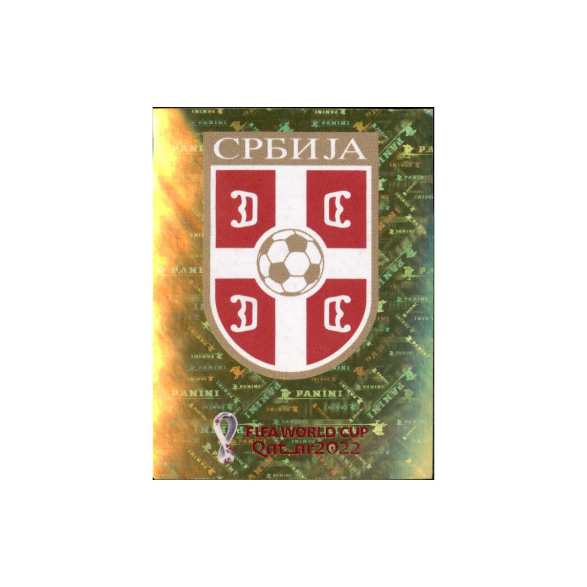 Panini WM 2022 Qatar Sticker SRB2 Team Logo Serbien 0 79