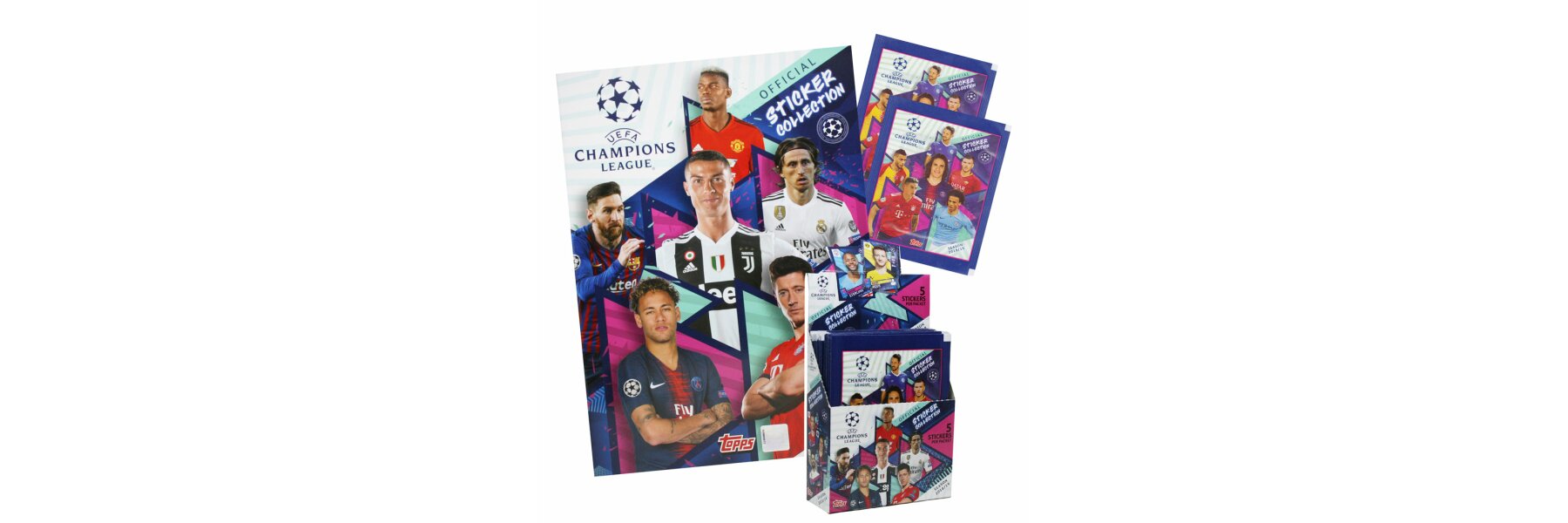 Sticker Fußball Champions League 2018/2019 - Tüten, Displays, Alben