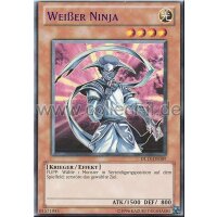 DL13-DE009 Weißer Ninja - Lila Schrift