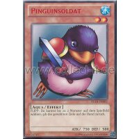 DL18-DE002 Pinguinsoldat - Rote Schrift