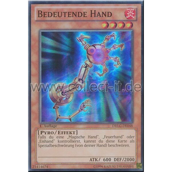 DRLG-DE048 Bedeutende Hand - 1. Auflage