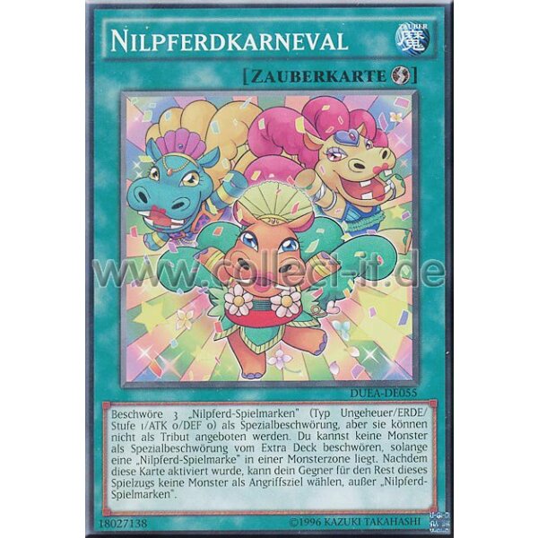 DUEA-DE055 Nilpferdkarneval - Unlimitiert