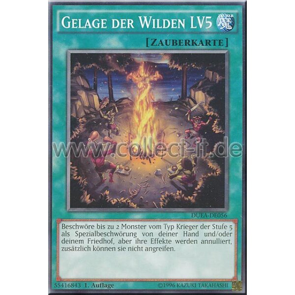 DUEA-DE056 Gelage der Wilden LV5 - 1. Auflage