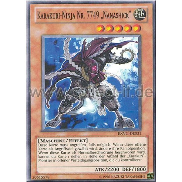 EXVC-DE031 Karakuri-Ninja Nr. 7749 „Nanashick“ - Unlimitiert