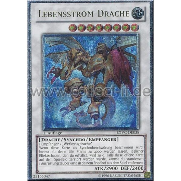 EXVC-DE038 Lebensstrom-Drache - 1. Auflage - Ultimate Rare