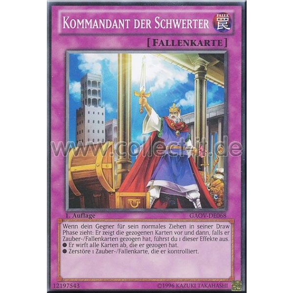 GAOV-DE068 Kommandant der Schwerter - 1. Auflage