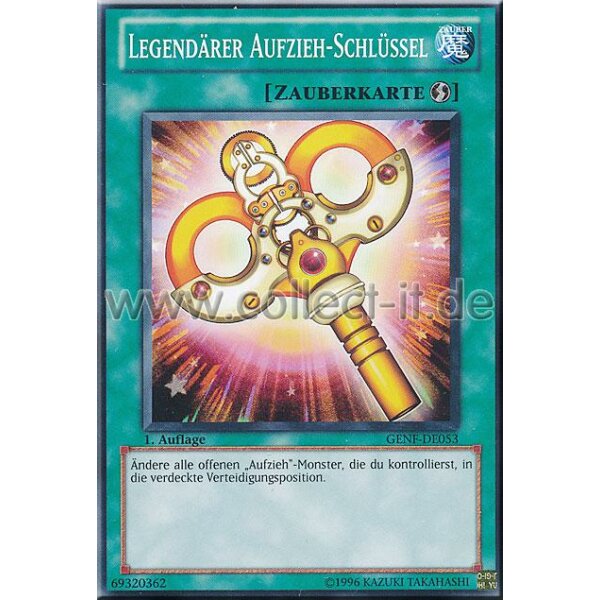 GENF-DE053 Legendärer Aufzieh-Schlüssel - 1. Auflage