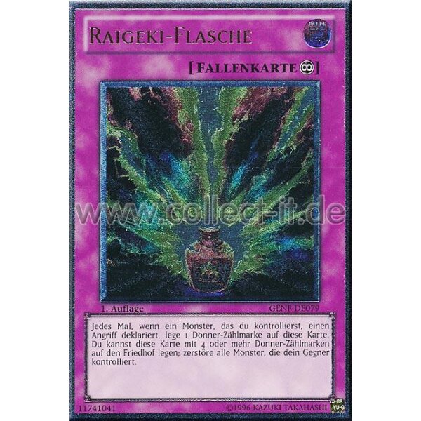 GENF-DE079 Raigeki-Flasche - 1. Auflage - Ultimate Rare