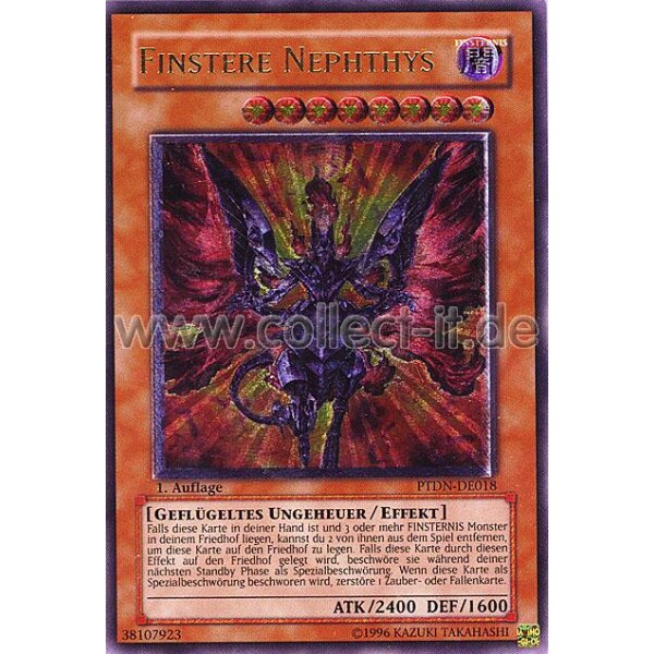 PTDN-DE018 Finstere Nephtys - Ultimate Rare - 1. Auflage