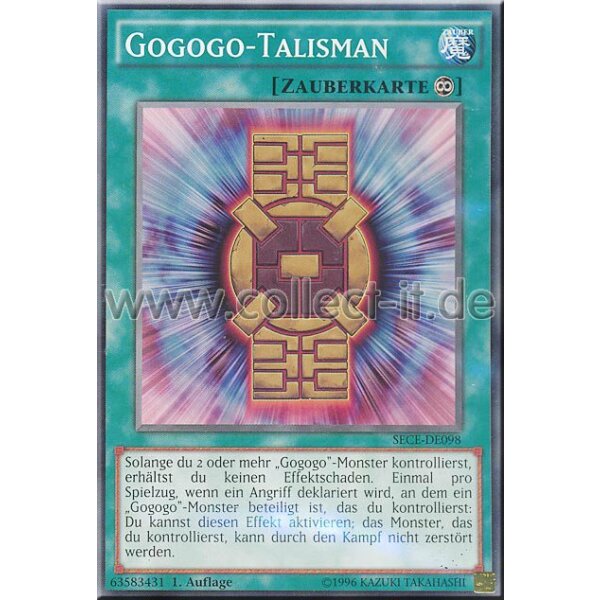 SECE-DE098 Gogogo-Talisman - 1. Auflage