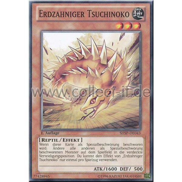 SHSP-DE043 Erdzahniger Tsuchinoko - 1. Auflage