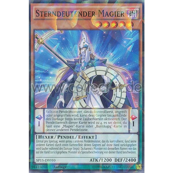 SP15-DE010-SF Sterndeutender Magier - 1. Auflage - Shatterfoil