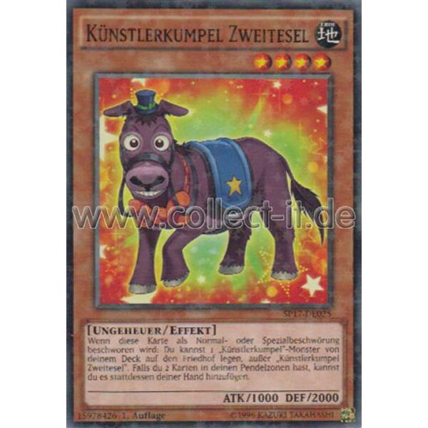 SP17-DE025 - Künstlerkumpel Zweitesel - Starfoil Rare - 1. Auflage