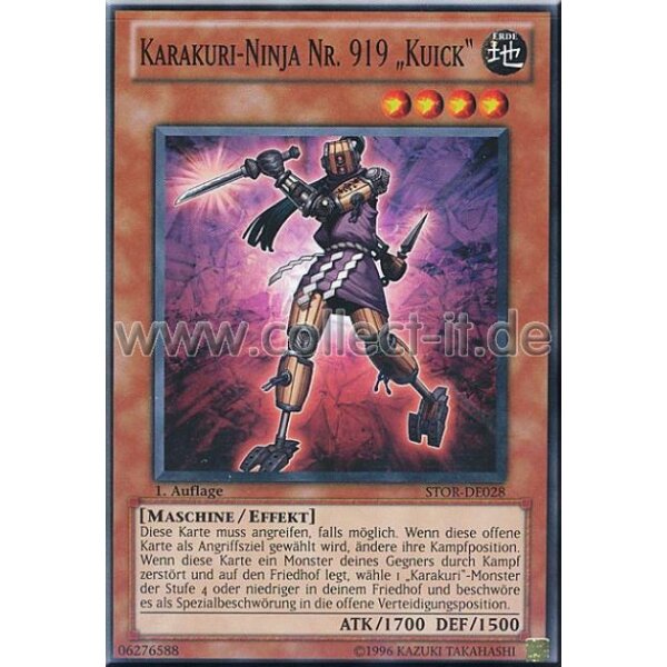 STOR-DE028 Karakuri-Ninja Nr. 919 „Kuick“ - 1. Auflage