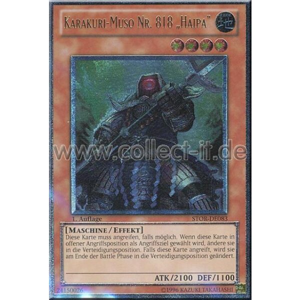 STOR-DE083 Karakuri-Muso Nr. 818 „Haipa“ - 1. Auflage - Ultimate Rare