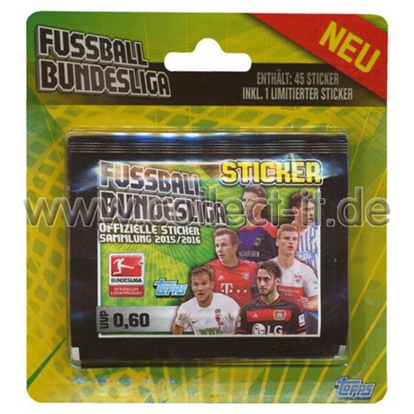 Topps Bundesliga 2015/16 - Sammelsticker - Blisterpack