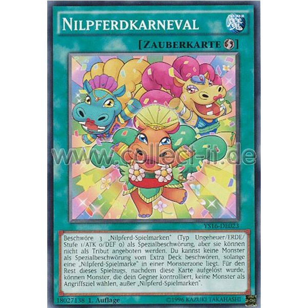 YS16-DE023 Nilpferdkarneval - 1. Auflage