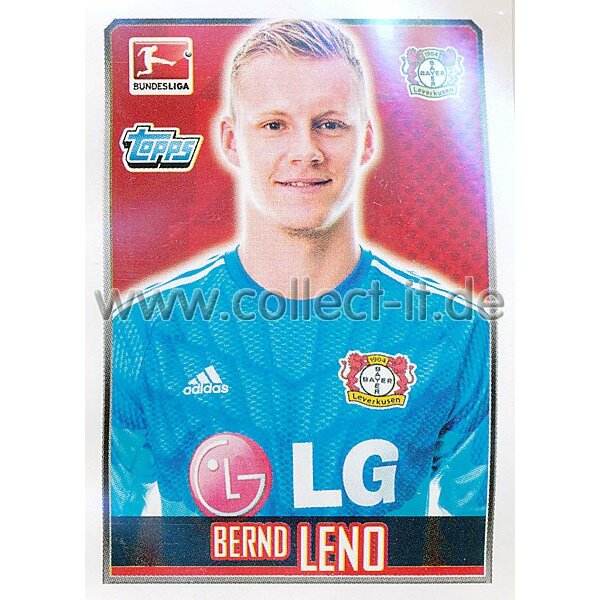 Topps Bundesliga 2014/15  -  Sticker 157 - Bernd Leno