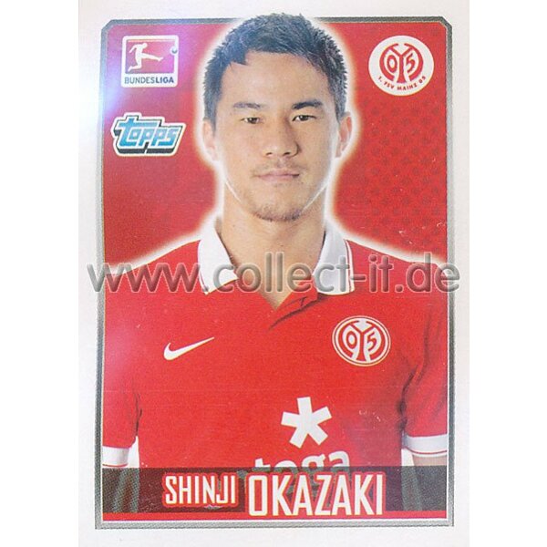 Topps Bundesliga 2014/15  -  Sticker 183 - Shinji Okazaki