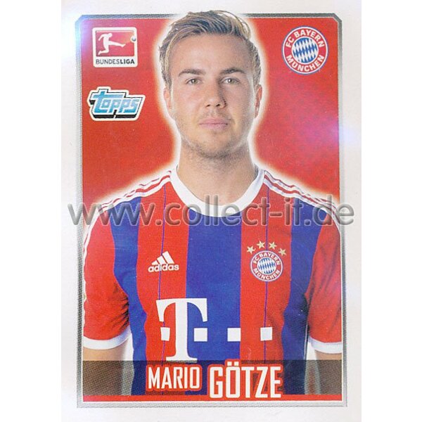 Topps Bundesliga 2014/15  -  Sticker 211 - Mario Götze