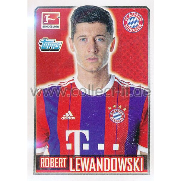 Topps Bundesliga 2014/15  -  Sticker 212 - Robert Lewandowski