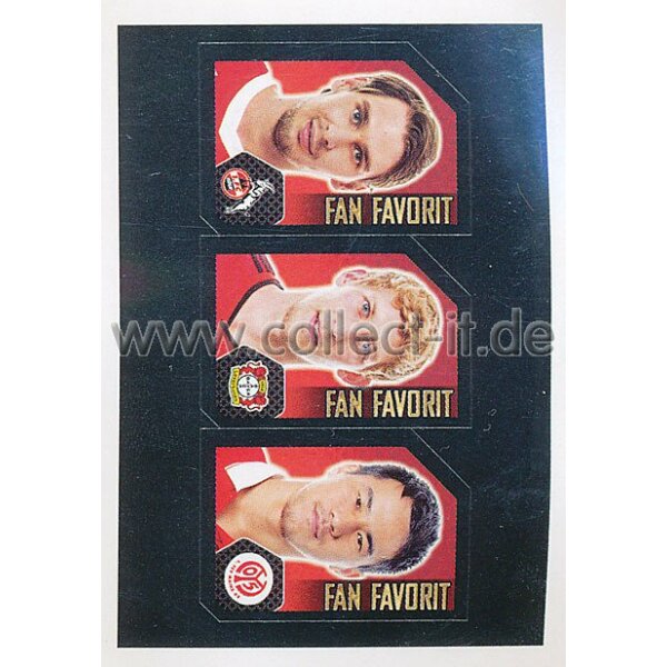 Topps Bundesliga 2014/15  -  Sticker F10-12 - Köln, Leverkusen, Mainz