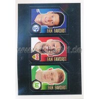 Topps Bundesliga 2014/15  -  Sticker F16-18 - Schalke,...