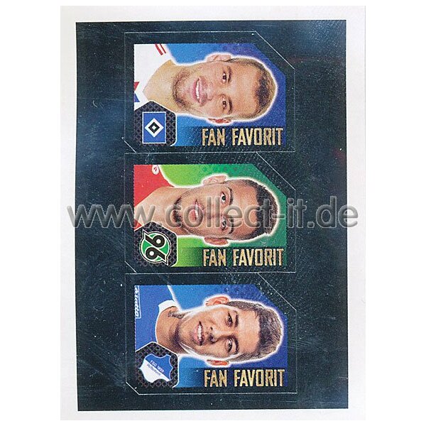 Topps Bundesliga 2014/15  -  Sticker F7-9 - Hanburg, Hannover, Hoffenheim