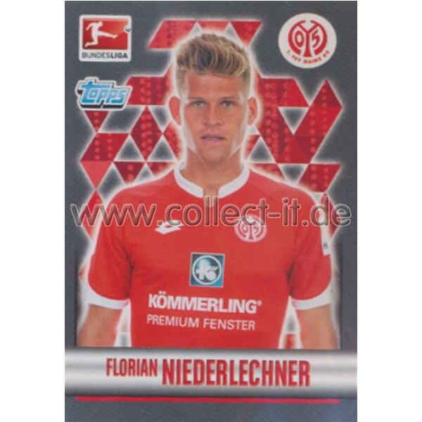 TOPPS Bundesliga 2015/2016 - Sticker 285 - Florian Niederlechner