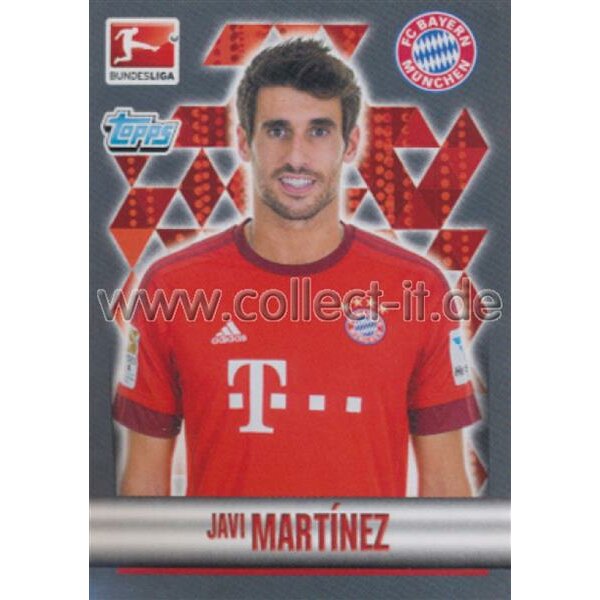 TOPPS Bundesliga 2015/2016 - Sticker 325 - Javi Martinez