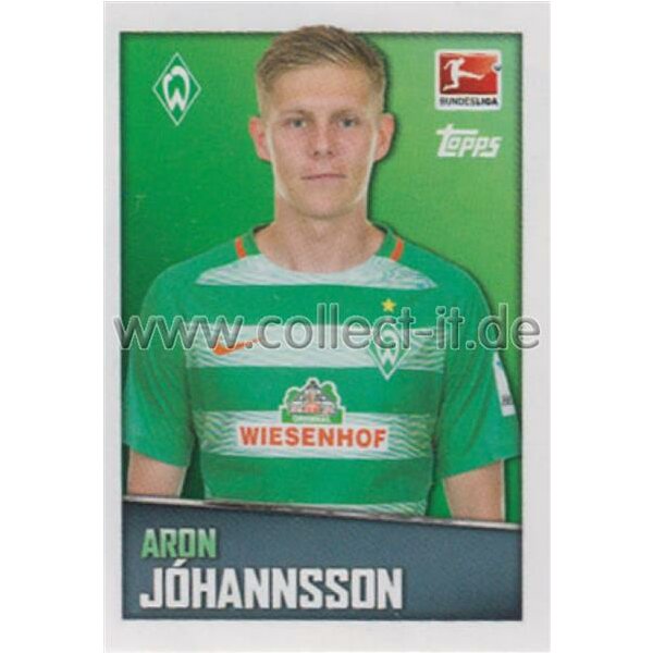 TOPPS Bundesliga 2016/2017 - Sticker 63 - Aron Johannsson