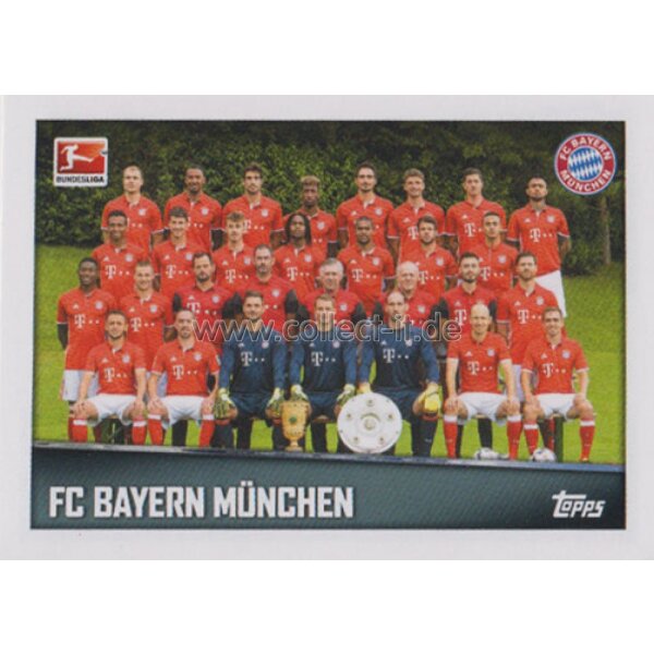 TOPPS Bundesliga 2016/2017 - Sticker 338 - FC Bayern München Team