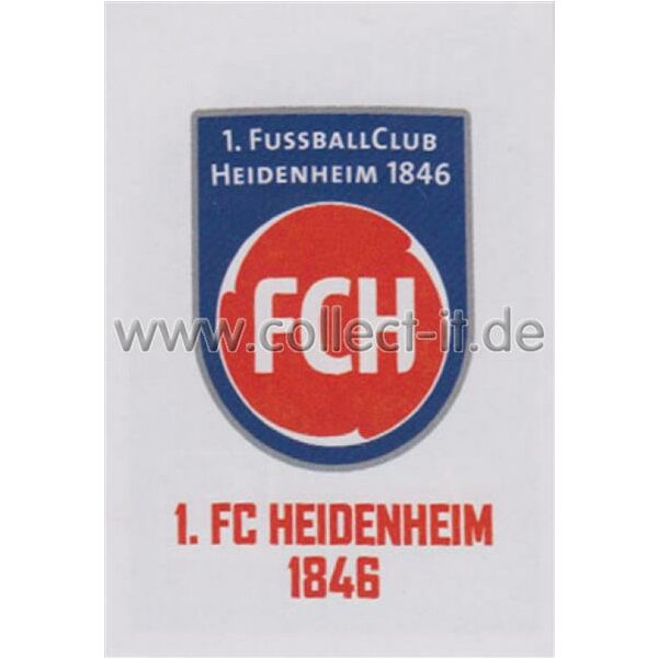 TOPPS Bundesliga 2016/2017 - Sticker 420 - 1. FC Heidenheim 1846 Logo