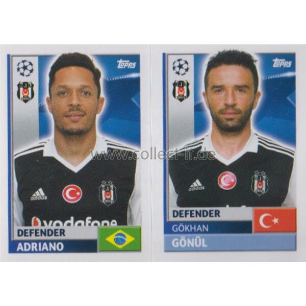 CL1617 - Sticker - BES06+07 - Adriano+Gökhan Gönül [Besiktas JK]