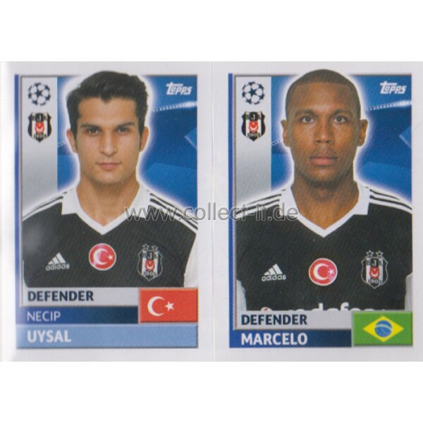 CL1617 - Sticker - BES10+11 - Necip Uysal+Marcelo [Besiktas JK]