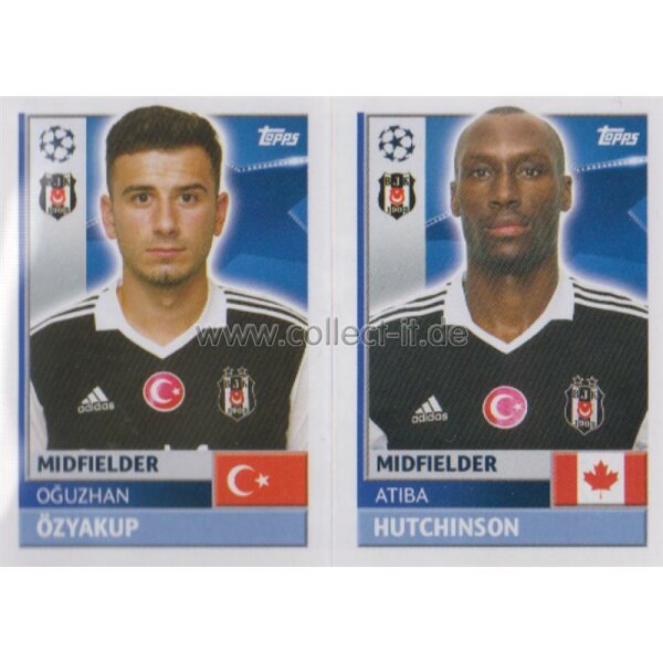 CL1617 - Sticker - BES12+13 - Oguzhan Özyakup+Atiba Hutchinson [Besiktas JK]