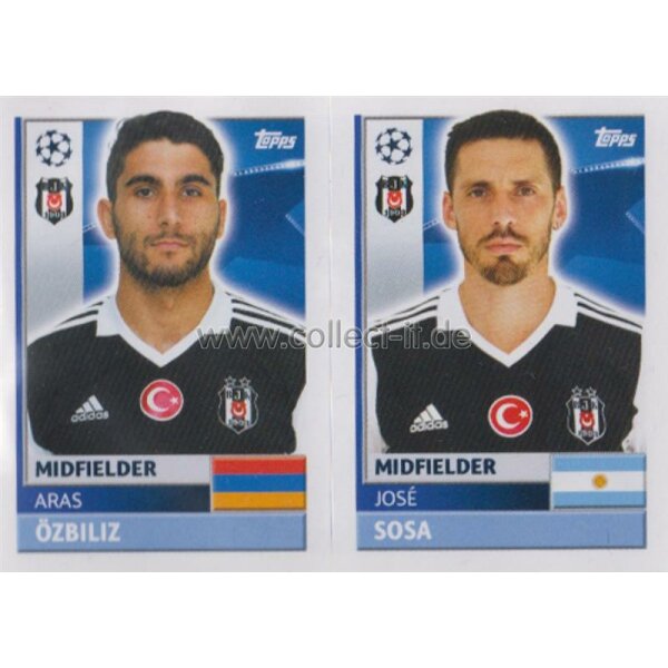 CL1617 - Sticker - BES14+15 - Aras Özbiliz+José Sosa [Besiktas JK]