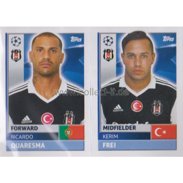 CL1617 - Sticker - BES16+17 - Ricardo Quaresma+Kerim Frei [Besiktas JK]