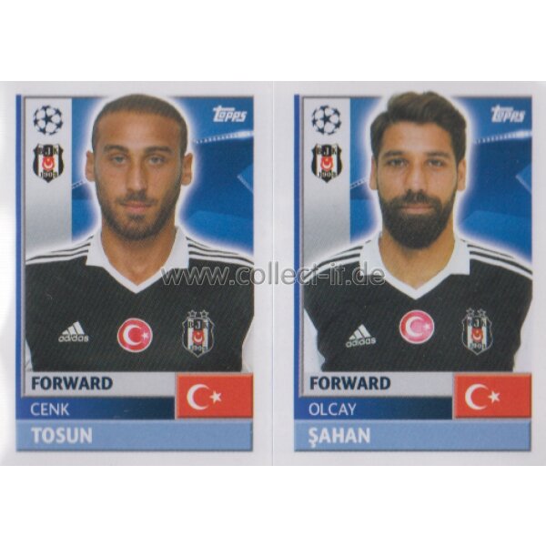 CL1617 - Sticker - BES18+19 - Cenk Tosun+Olcay Sahan [Besiktas JK]