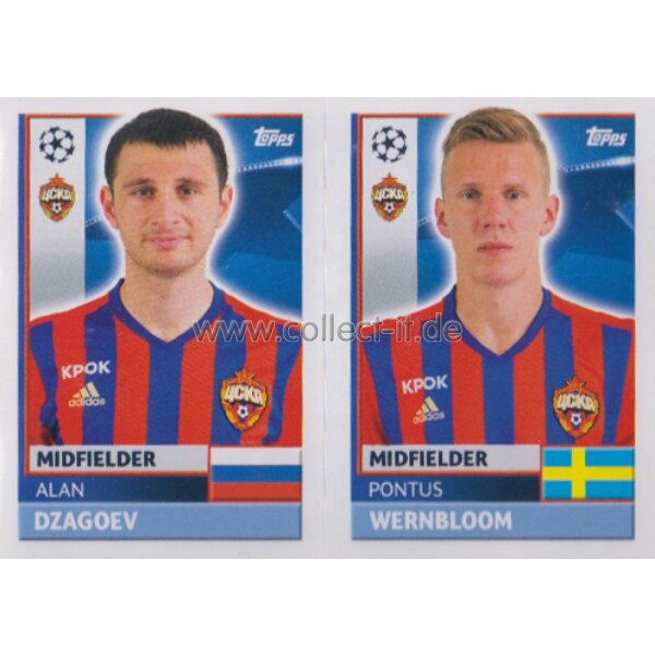 CL1617 - Sticker - CSK12+13 - Alan Dzagoev+Pontus Wernbloom [CSKA Moskva]