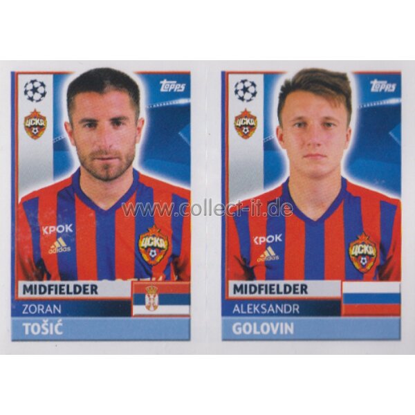 CL1617 - Sticker - CSK16+17 - Zoran Tosic+Aleksandr Golovin [CSKA Moskva]