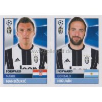 CL1617 - Sticker - JUV18+19 - Mario Mandzukic+Gonzalo...