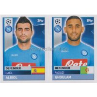 CL1617 - Sticker - NAP06+07 - Raul Albiol+Faouzi Ghoulam...