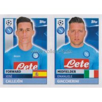 CL1617 - Sticker - NAP14+15 - Jose Callejon+Emanuele...