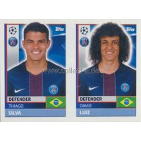 CL1617 - Sticker - PSG08+09 - Thiago Silva+David Luiz...