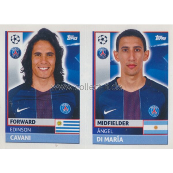 CL1617 - Sticker - PSG18+19 - Edinson Cavani+Angel Di Maria [Paris Saint-German]