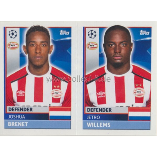 CL1617 - Sticker - PSV06+07 - Joshua Brenet+Jetro Willems [PSV Eindhoven]